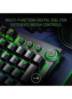 RAZER Razer Huntsman Elite: Opto-Mechanical Switch - Multi-Functional Digital Dial & Media Keys - Leatherette Wrist Rest - 4-Side Underglow - Gaming Keyboard, Wired  - Image 3