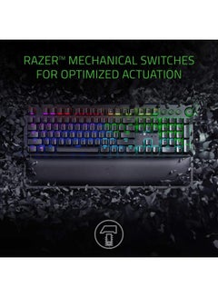 RAZER Razer Huntsman Elite: Opto-Mechanical Switch - Multi-Functional Digital Dial & Media Keys - Leatherette Wrist Rest - 4-Side Underglow - Gaming Keyboard, Wired  - Image 2