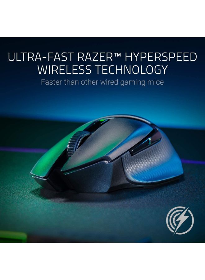 RAZER - Razer Basilisk X Hyperspeed Wireless Gaming Mouse: Bluetooth & Wireless Compatible, 16K Dpi Optical Sensor, 6 Programmable Buttons, 450 Hr Battery, Classic Black - Image 1