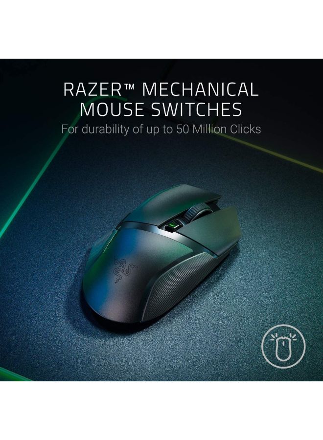 RAZER - Razer Basilisk X Hyperspeed Wireless Gaming Mouse: Bluetooth & Wireless Compatible, 16K Dpi Optical Sensor, 6 Programmable Buttons, 450 Hr Battery, Classic Black - Image 1