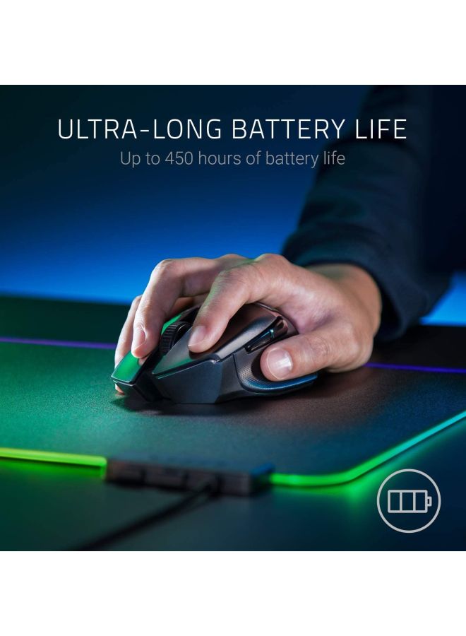RAZER - Razer Basilisk X Hyperspeed Wireless Gaming Mouse: Bluetooth & Wireless Compatible, 16K Dpi Optical Sensor, 6 Programmable Buttons, 450 Hr Battery, Classic Black - Image 1