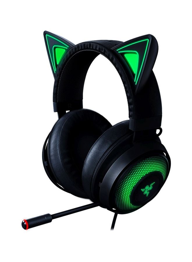 RAZER Kraken Kitty RGB USB Gaming Headset - THX 7.1 Spatial Surround Sound, Chroma RGB Lighting, Retractable Active Noise Cancelling Mic, Lightweight Aluminum Frame for PC - Classic  - Image 2