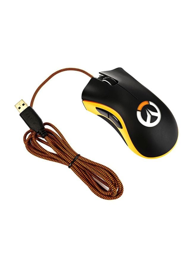 RAZER - Deathadder Chroma Gaming Mouse Black/Yellow - Image 1