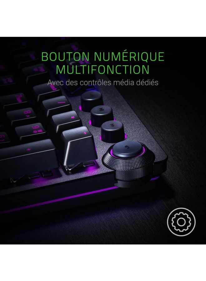 RAZER - Huntsman Elite Gaming Keyboard Fastest Keyboard Switches Ever, Linear Optical Switches, Chroma RGB Lighting, Magnetic Plush Wrist Rest, Dedicated Media Keys & Dial Black Black - Image 1