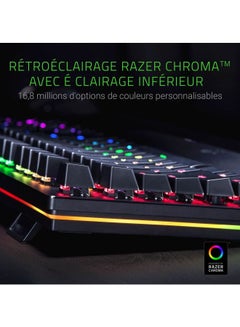 RAZER Huntsman Elite Gaming Keyboard Fastest Keyboard Switches Ever, Linear Optical Switches, Chroma RGB Lighting, Magnetic Plush Wrist Rest, Dedicated Media Keys & Dial Black Black  - Image 4