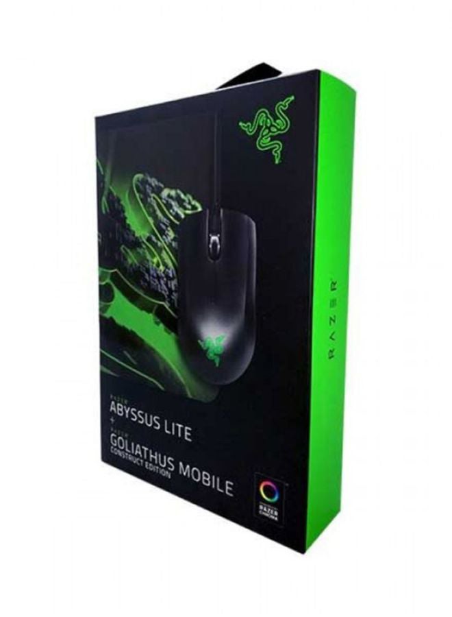 Abyssus Lite &  Goliathus Mobile Construct Edition - Mouse and Mouse Mat Bundle - RZ83-02730100-B3M1 Black
