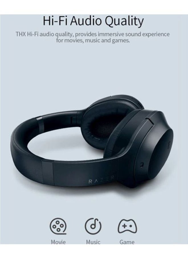 RAZER - Razer Opus - Wireless headphones with THX certificate and active noise cancellation ANC (Wireless Headset, Bluetooth, up to 40 hours battery, microphone, ambient mode) Black - Image 1