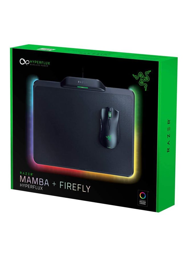RAZER - Mamba Hyperflux And Firefly Gaming Mouse With Pad Black - Image 1