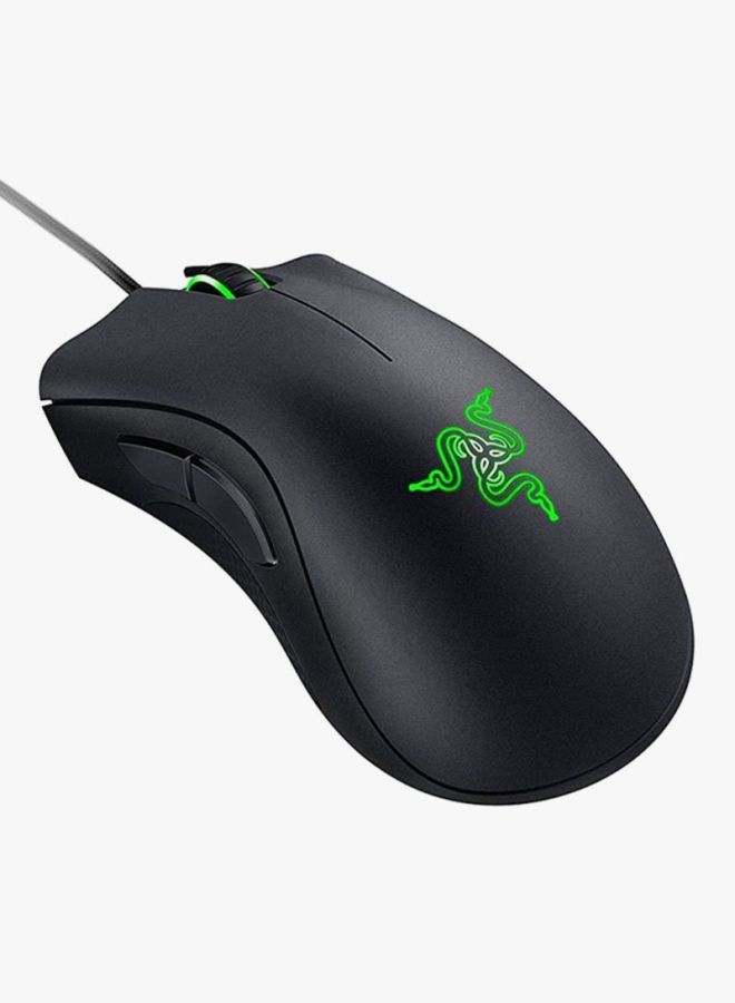 DeathAdder Essential Gaming Mouse: 6400 DPI Optical Sensor - 5 Programmable Buttons - Mechanical Switches - Rubber Side Grips - Classic Black - v1594889348/N20897377A_2