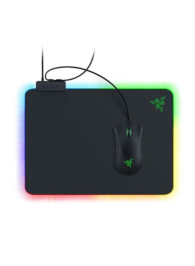 RAZER Firefly V2 -Hard Surface Gaming Mouse Mat(Micro-Textured Surface, Cable Holder, RGB Chroma Lighting) Black - Image 3