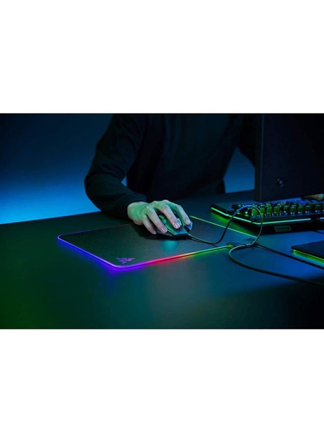 RAZER Firefly V2 -Hard Surface Gaming Mouse Mat(Micro-Textured Surface, Cable Holder, RGB Chroma Lighting) Black - Image 5