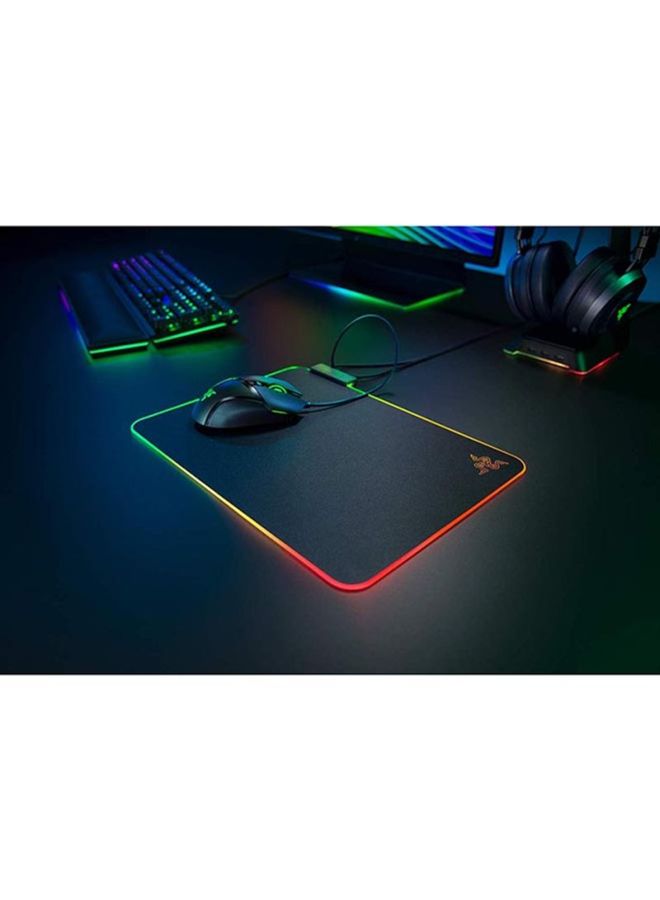 RAZER Firefly V2 -Hard Surface Gaming Mouse Mat(Micro-Textured Surface, Cable Holder, RGB Chroma Lighting) Black - Image 4