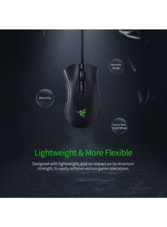 RAZER DeathAdder V2 Mini Wired Gaming Mouse | 8500DPI Optical Sensor | Chroma RGB Lighting | 6 Programmable Buttons | Ergonomic Design | Black  - Image 2