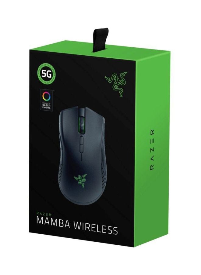RAZER - Mamba Wireless - Wired/Wireless Gaming Mouse with True 16,000 DPI 5G Optical Sensor, 50 Hour Battery Life, Powered By  Chroma Black - Image 1