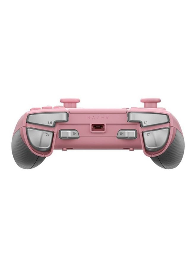 RAZER - Raiju Tournament Edition Quartz - Wireless and Wired Gaming Controller with Mecha Tactile Action Buttons, Interchangeable Parts and Quick Control Panel, compatible with PS4 and PC, Pink - Image 1