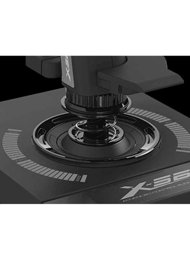 Logitech - G X56 H.O.T.A.S Throttle and Joystick Flight Simulator Game Controller, 6 Degrees of Freedom, 4 Spring Options, +189 Programmable Controls, RGB Lighting, 2x USB, PC - Black - Image 1