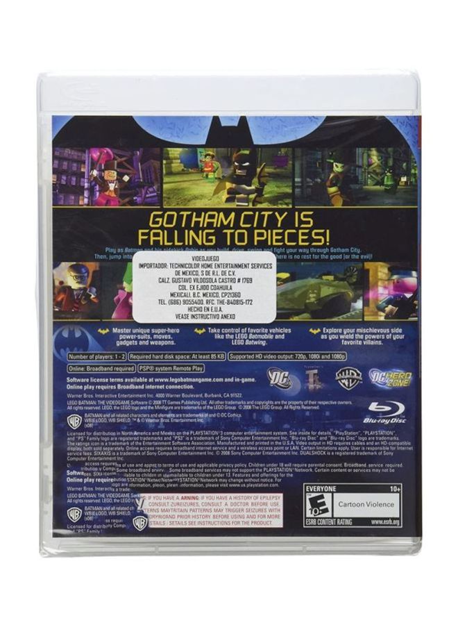 دبليو بي جيمز لعبة الفيديو "Lego Batman" (إصدار عالمي) - playstation_3_ps3 - Image 2