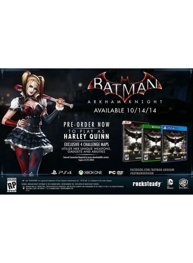 WB Games - Batman Arkham Knight (Intl Version) - Adventure - PlayStation 4 (PS4) - Image 1