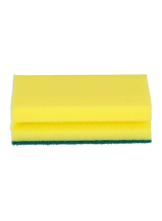 2-Piece Sponge Scrubbers Nail Saver Yellow/Green - Image 3