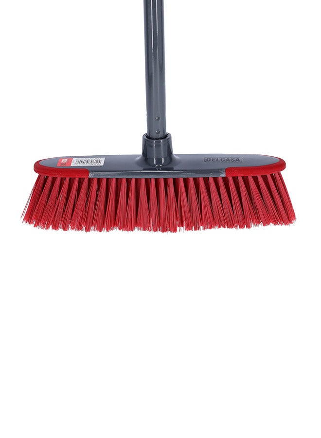 DELCASA Broom With Handle Red/Grey 55cm  - Image 4