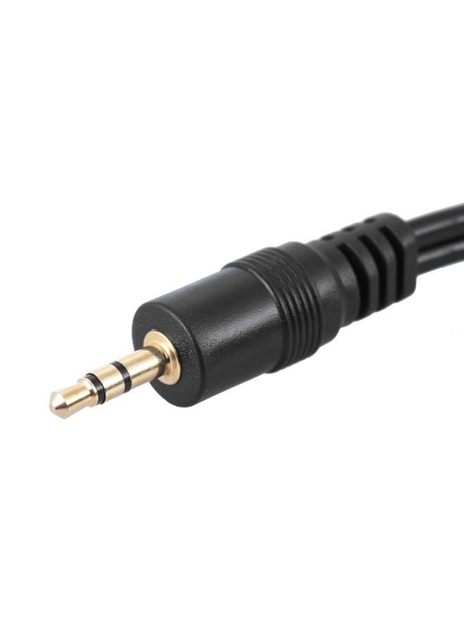Generic Dual XLR Male To 3.5mm Male Cable Cord  - Image 4
