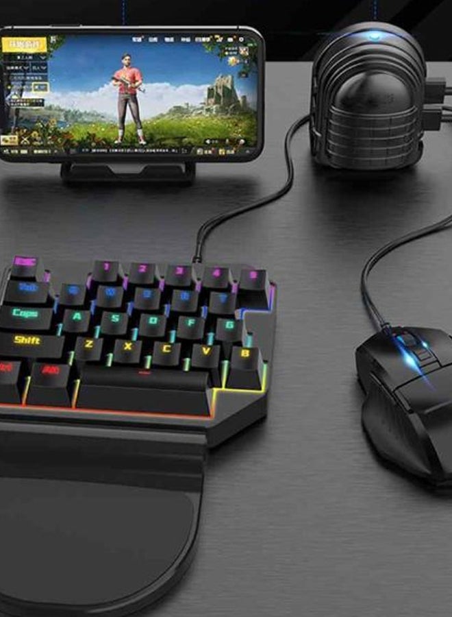 محول ماوس ولوحة مفاتيح لاسلكية من PUBG Mix-3 يعمل بتقنية البلوتوث