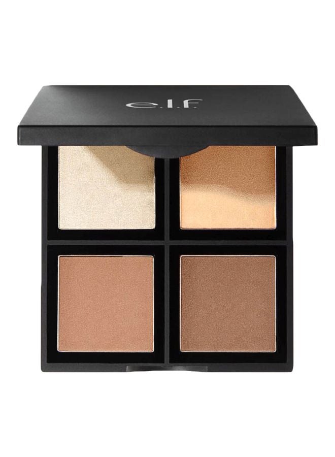 إلف لوحة تحديد الماكياج ب4 ألوان بيج / بني - Image 1