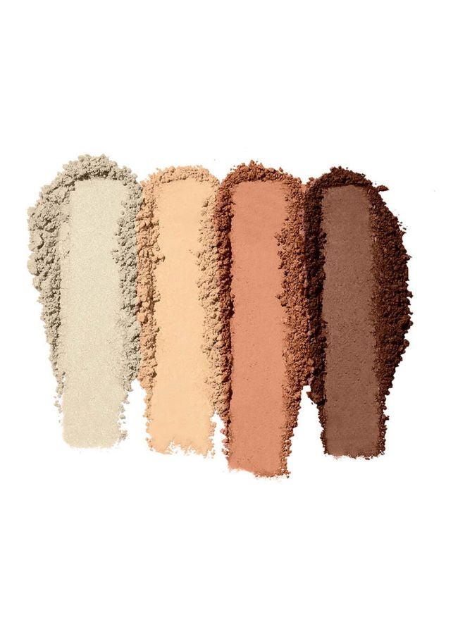 إلف لوحة تحديد الماكياج ب4 ألوان بيج / بني - Image 3