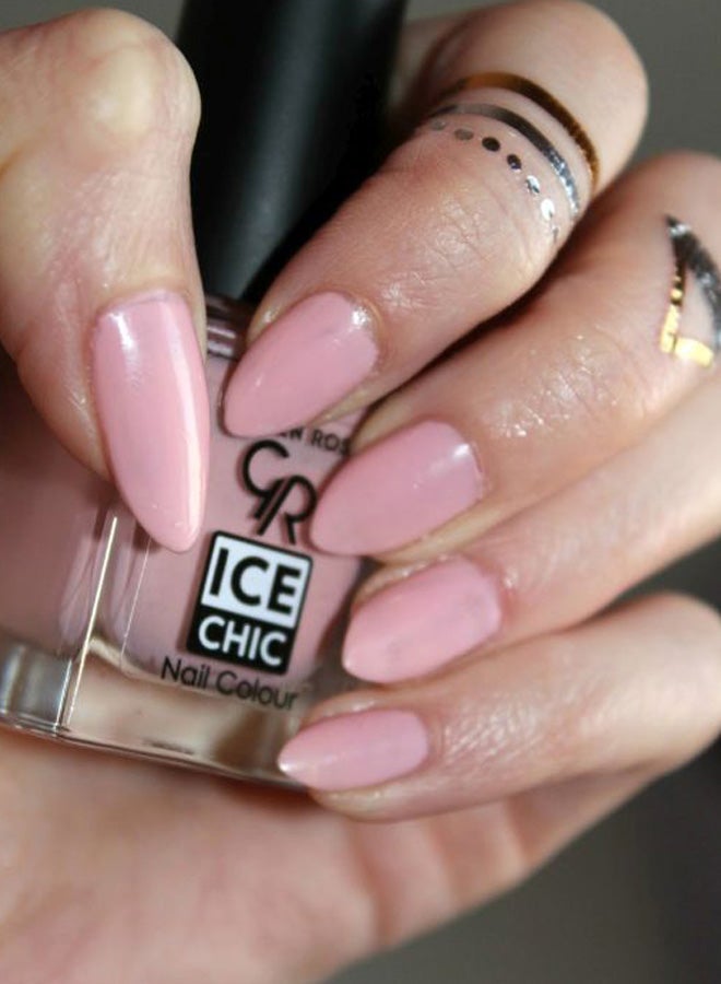 Golden Rose Ice Chic Nail Polish No 134 Pink - Image 2