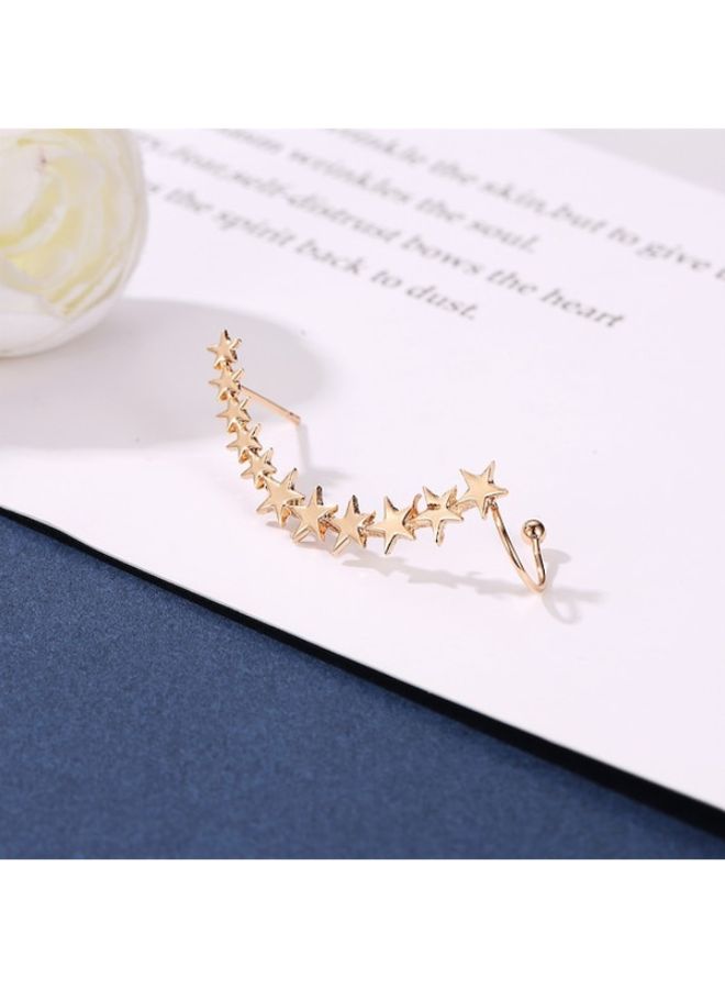 Beauenty Metal Vintage Star Arc Simple Ear Clip  - Image 3