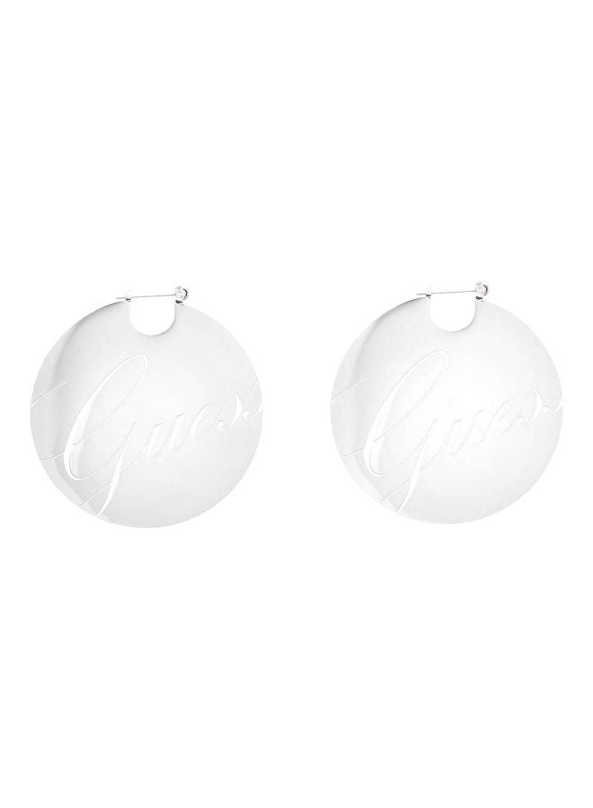 GUESS - Metal Full And Round Hoop Earrings - Image 1