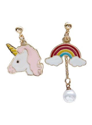 Unicorn Themed Dangle Earrings - v1594893848/N34842058A_1
