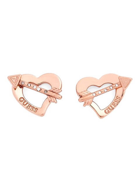 Heart And Arrow Stud Earrings