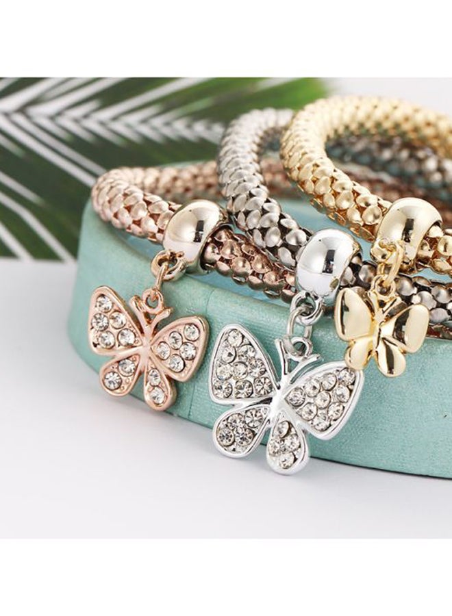 Sharpdo - 3-Piece Plated Bracelet Set - Image 1