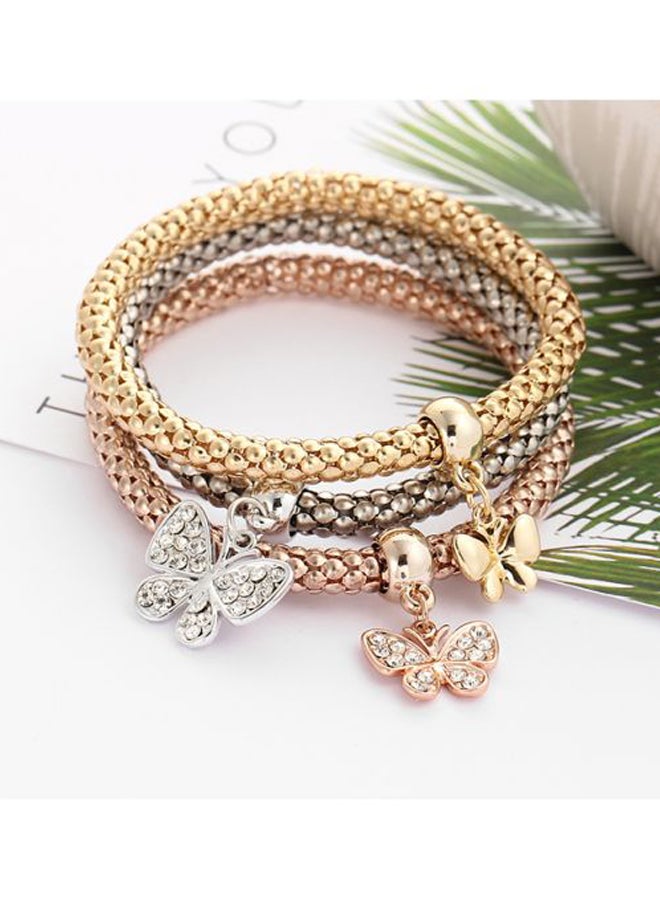 Sharpdo - 3-Piece Plated Bracelet Set - Image 1