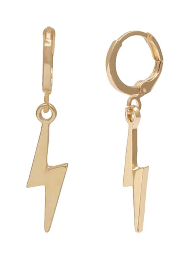 Beauenty Metal Lightning Designed Dangle Earrings - Image 1