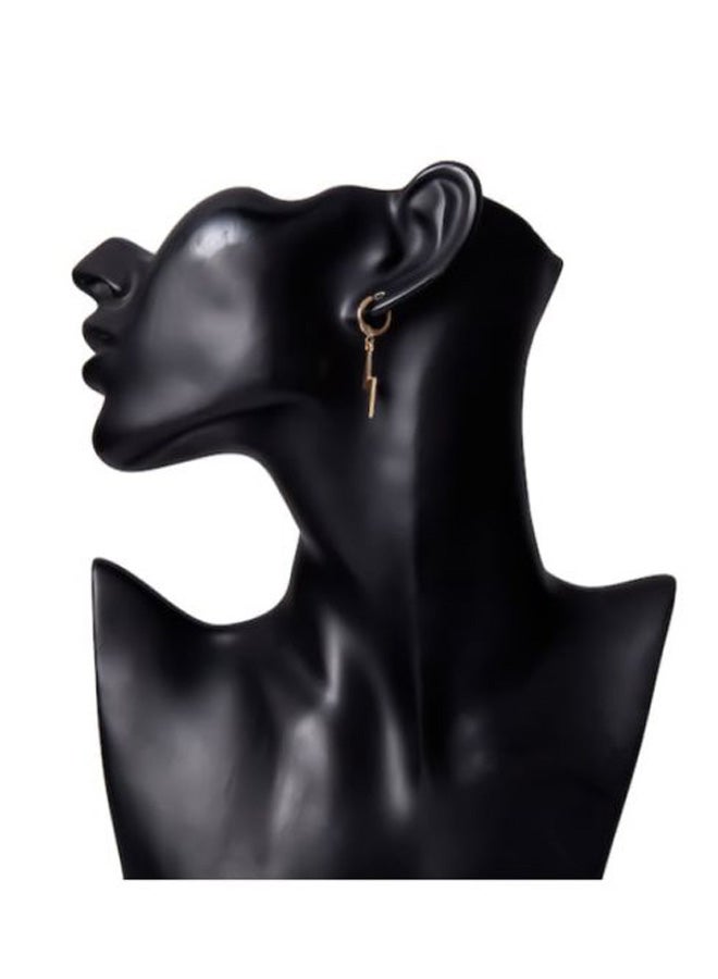 Beauenty Metal Lightning Designed Dangle Earrings - Image 2