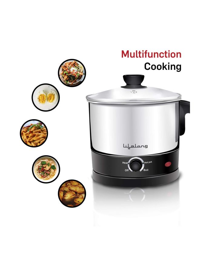 Lifelong - Multi-Function Electric Rice Cooker 1.5 L 180.0 W LLMC01 Silver/Black - Image 1
