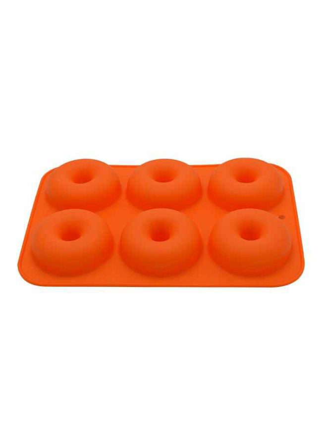 Beauenty 6-Cavity Silicone Cake Mould Orange