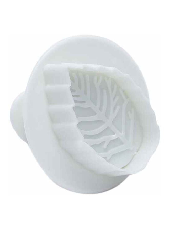 بيوينتي طقم قطاعات على شكل ورقة الورد مع كبّاس مكوّن من ثلاث قطع أبيض - Image 2