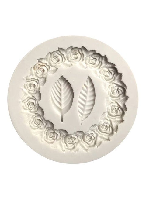 Circle Flower Silicone Mold White 50grams