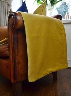 REGAL IN HOUSE 3-Piece Bed Runner With Cushion Cover Set polyester Ochre Yellow  - Image 3