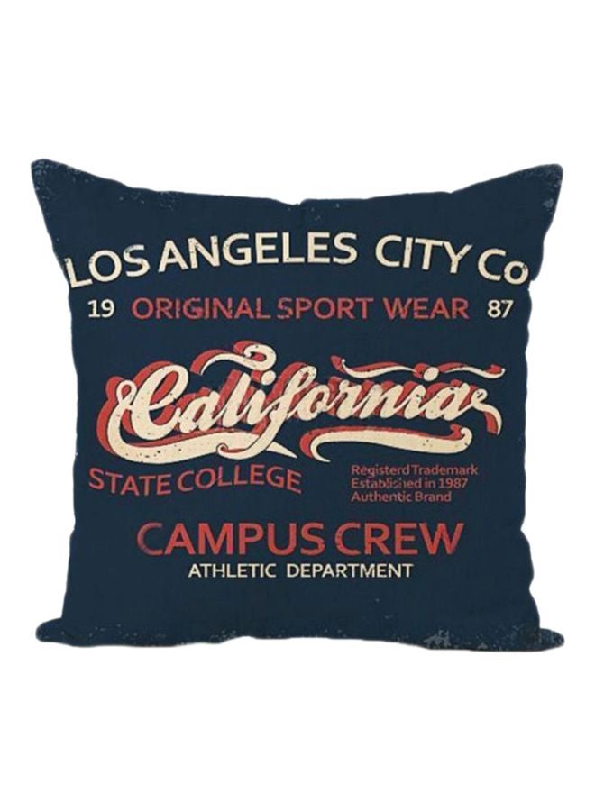 Sharpdo Modern Home Painted Linen Pillowcase Combination Blue 45x45cm - Image 1