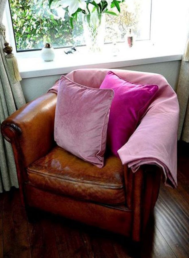 ريغال إن هاوس مجموعة غطاء سرير مع غطاء وسادة من 3 قطع polyester وردي أحمر - Image 3