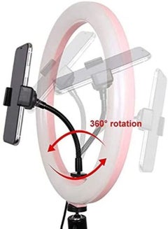 ماركة غير محددة حلقة إضاءة LED قابلة للتعتيم للتصوير السيلفي أسود  - Image 3