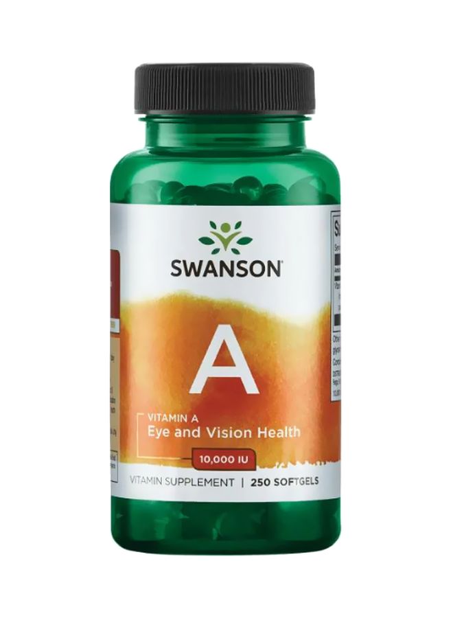 سوانسون مكمِّل غذائي بفيتامين A - عدد 250 كبسولة هلامية لينة
