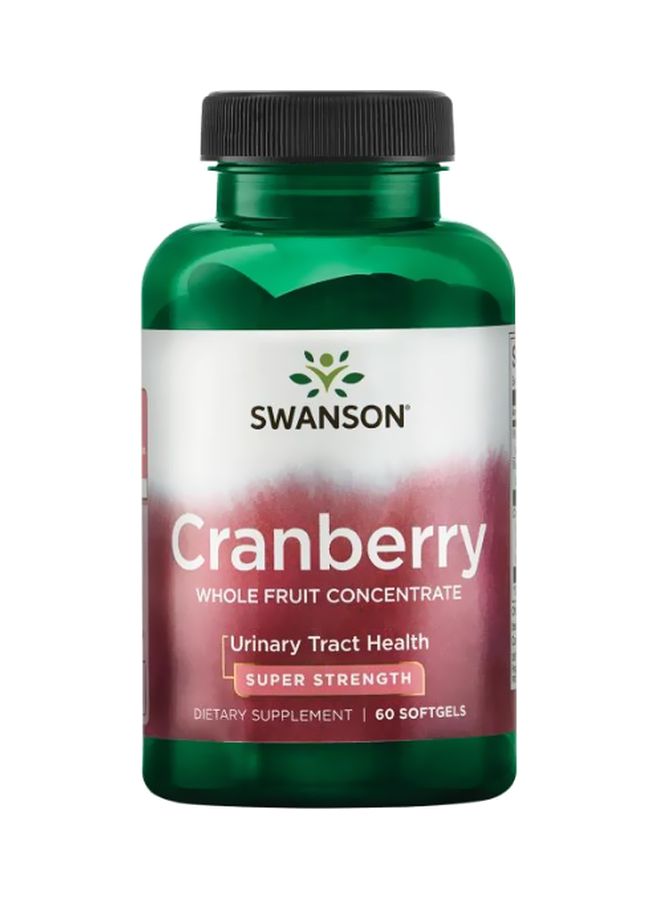 سوانسون مكمل غذائي بالتوت البري بتركيبة مركزة من الفاكهة الكاملة - 60 كبسولة هلامية