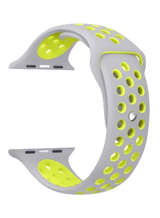 MARGOUN - Henlein Replacement Band For Apple Watch Series 38/40mm Grey/Green - Image 1