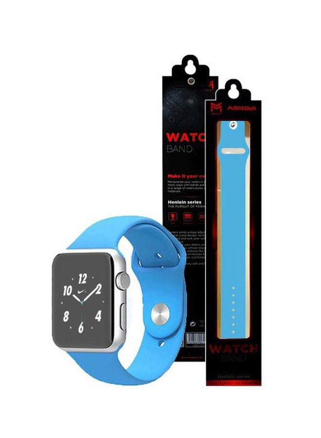 Henlein Series Replacement Band For Apple Watch 42/44mm Light Blue