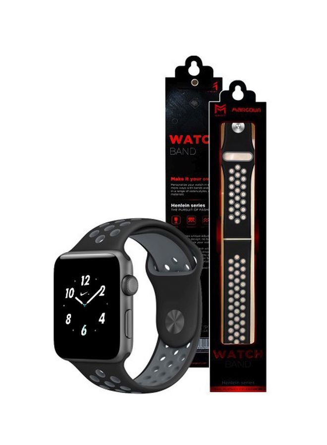 Henlein Series Replacement Band For Apple Watch Series 1/2 38/40mm Dark Grey/Light Grey